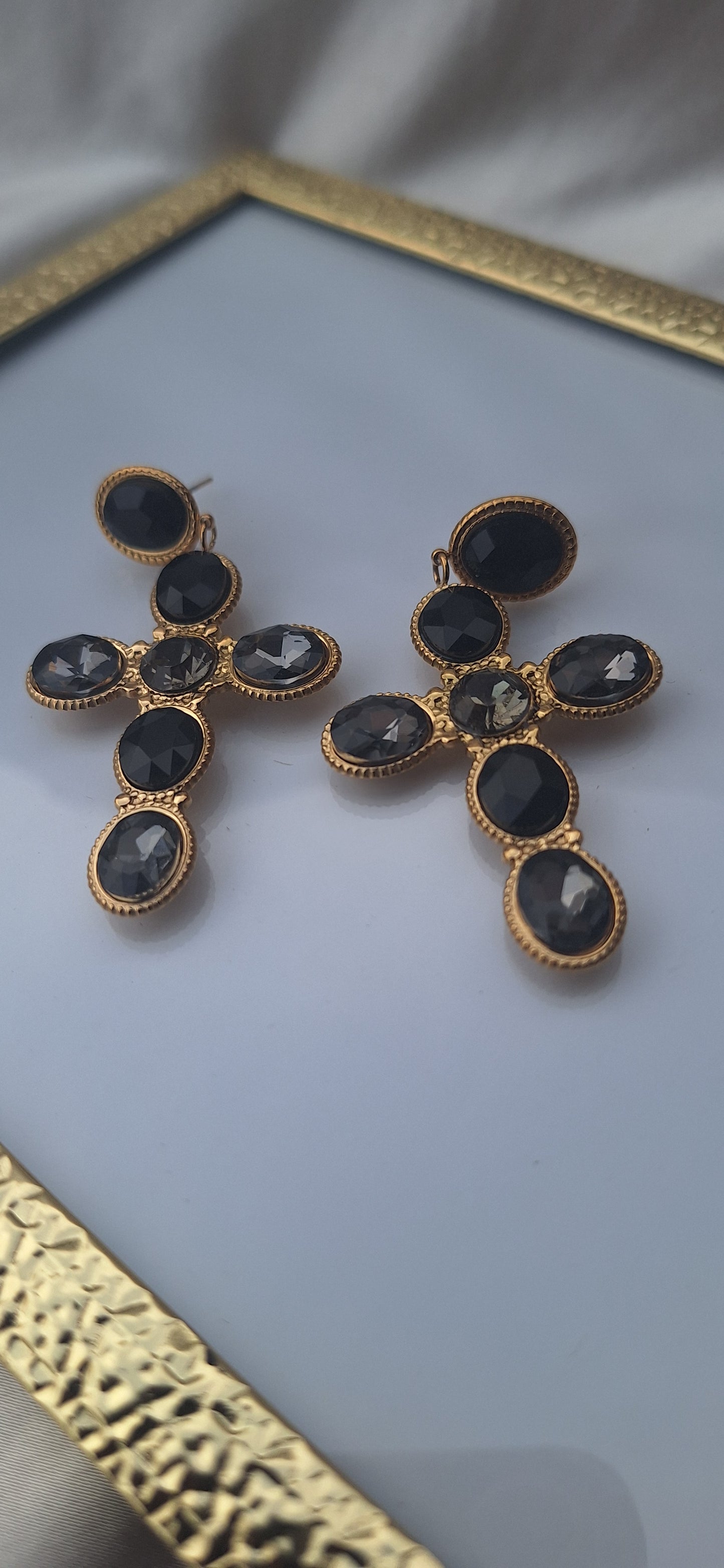 Boucles d'oreilles Croix✨️