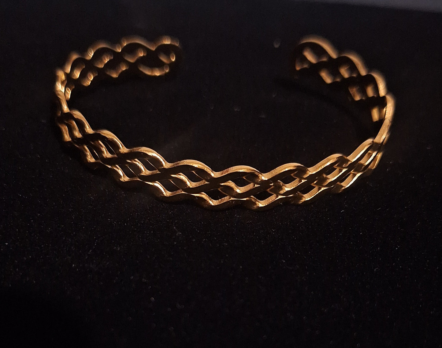 Bracelet Acier inoxydable- Ajustable- Théoline✨️