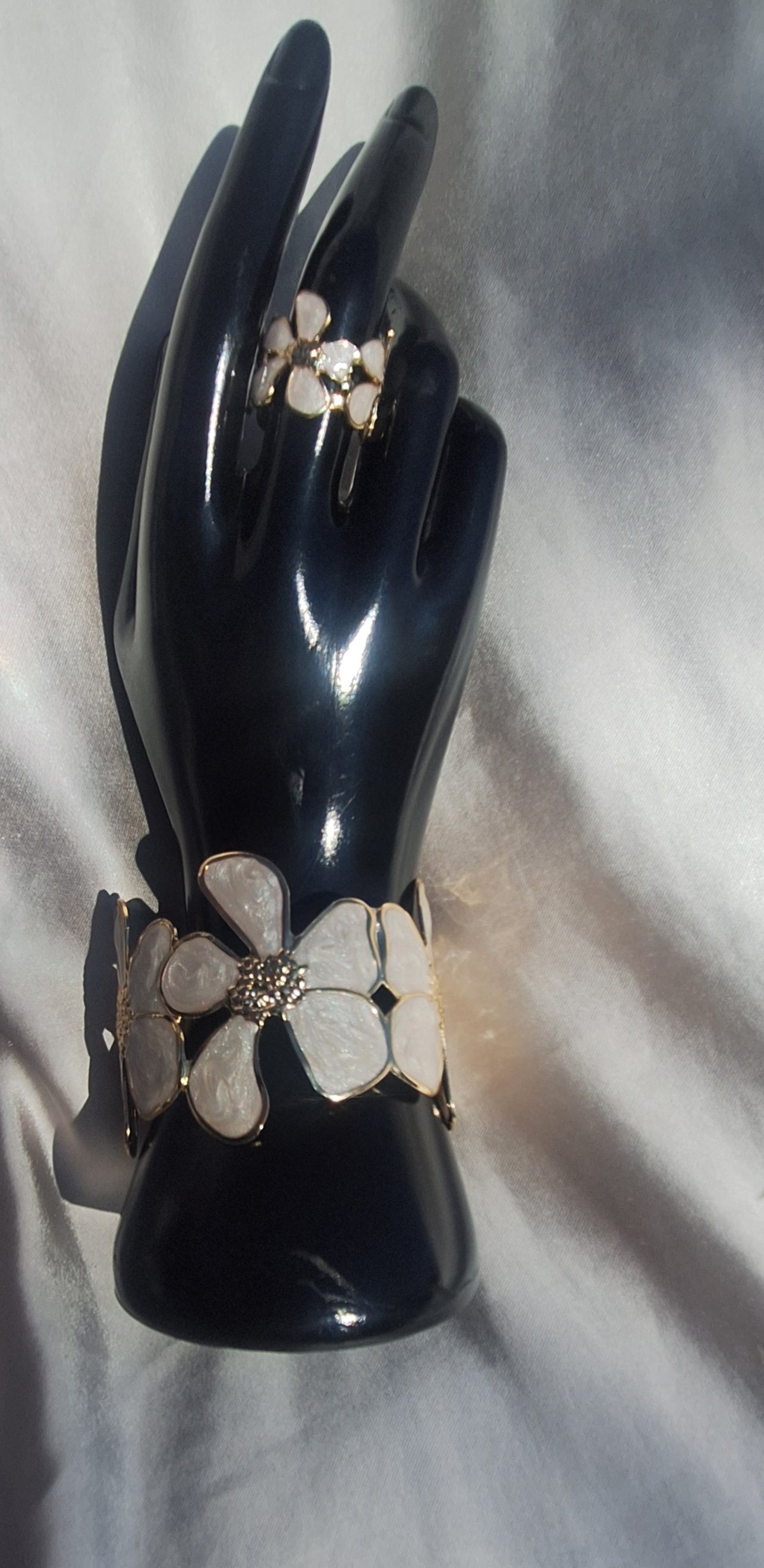 Parure Larissa ✨️ - bracelet/ bague fleur