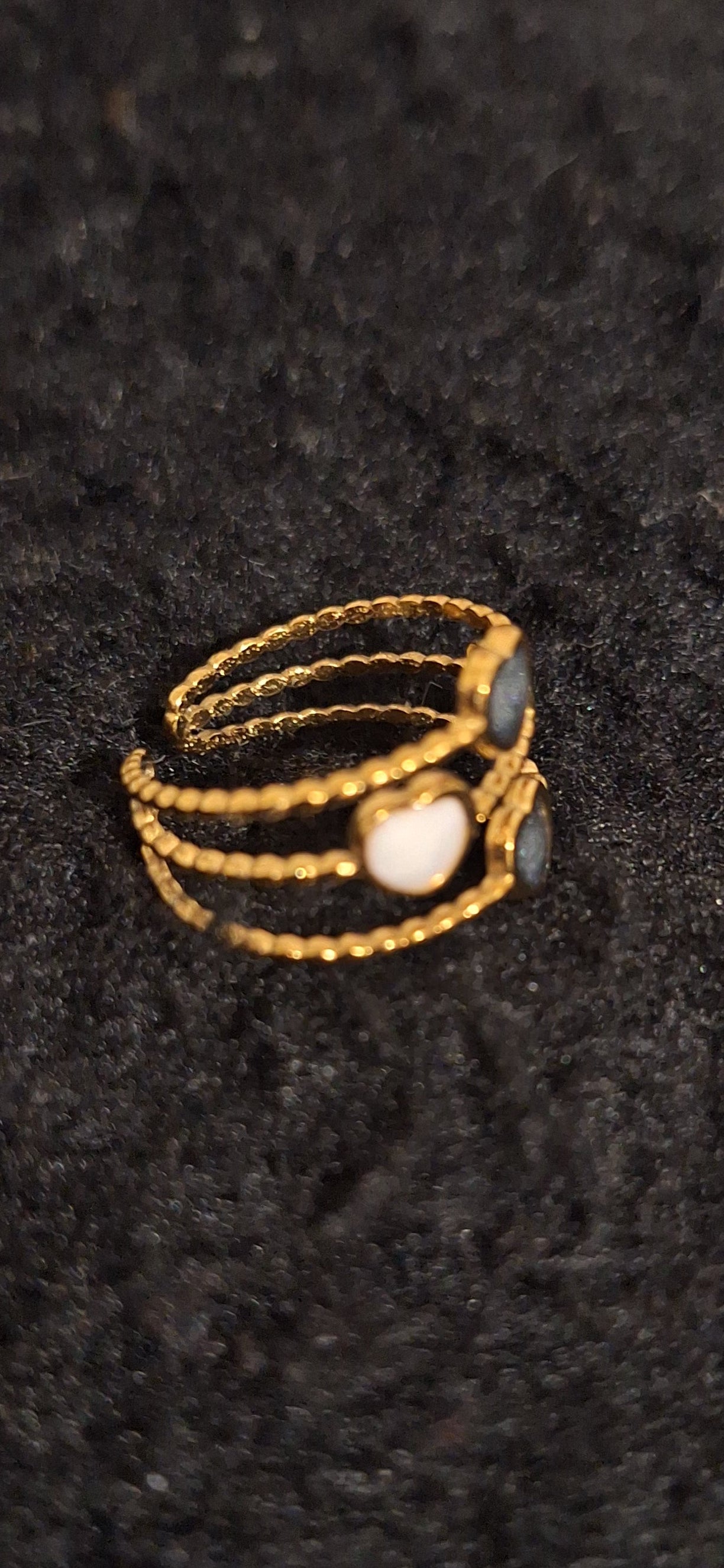 Bague Acier inoxydable- ajustable- Adara✨️
