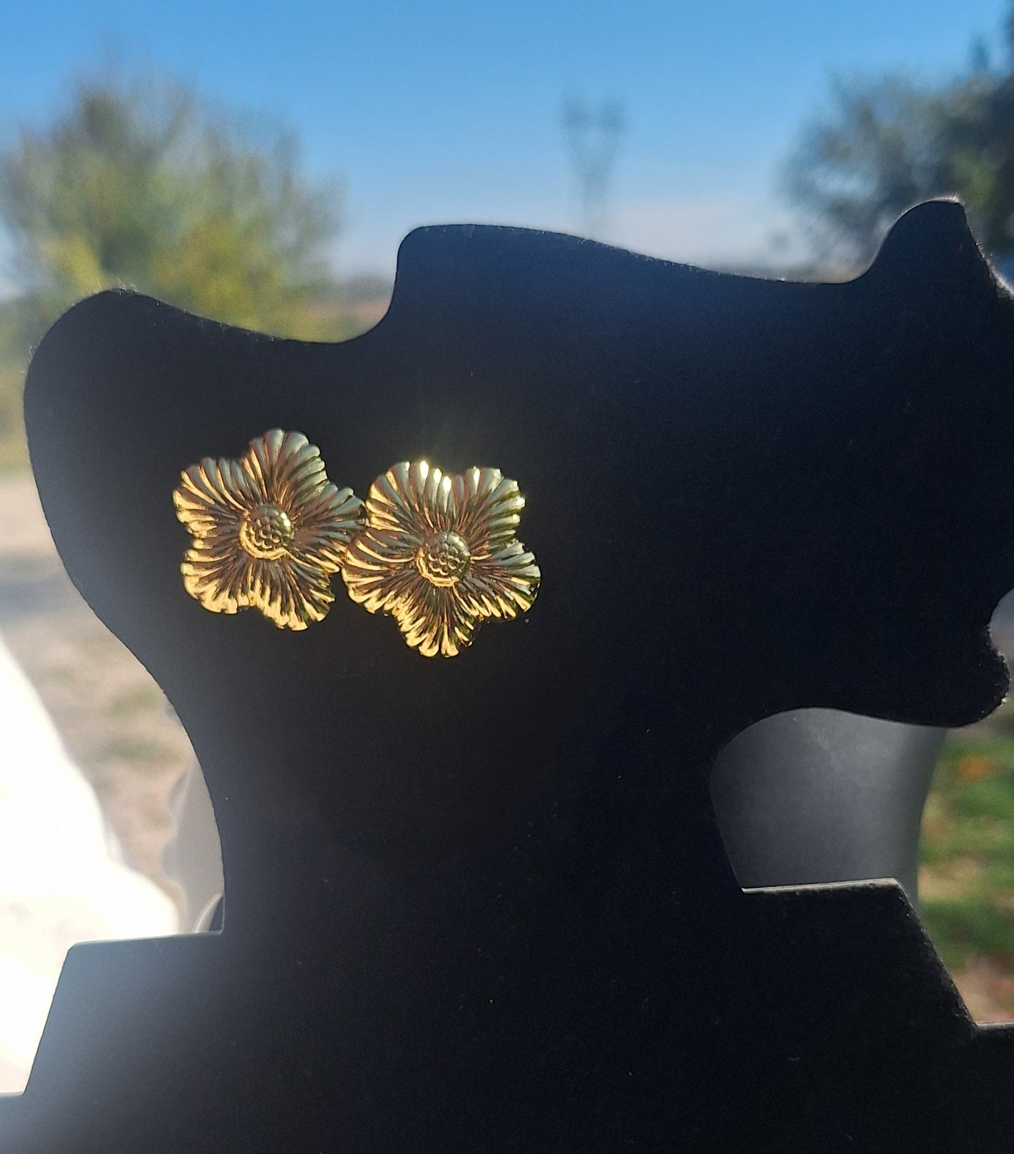 Boucles d'oreilles Alya✨️- fleur- acier inox