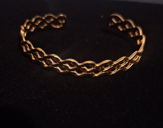 Bracelet Acier inoxydable- Ajustable- Théoline✨️