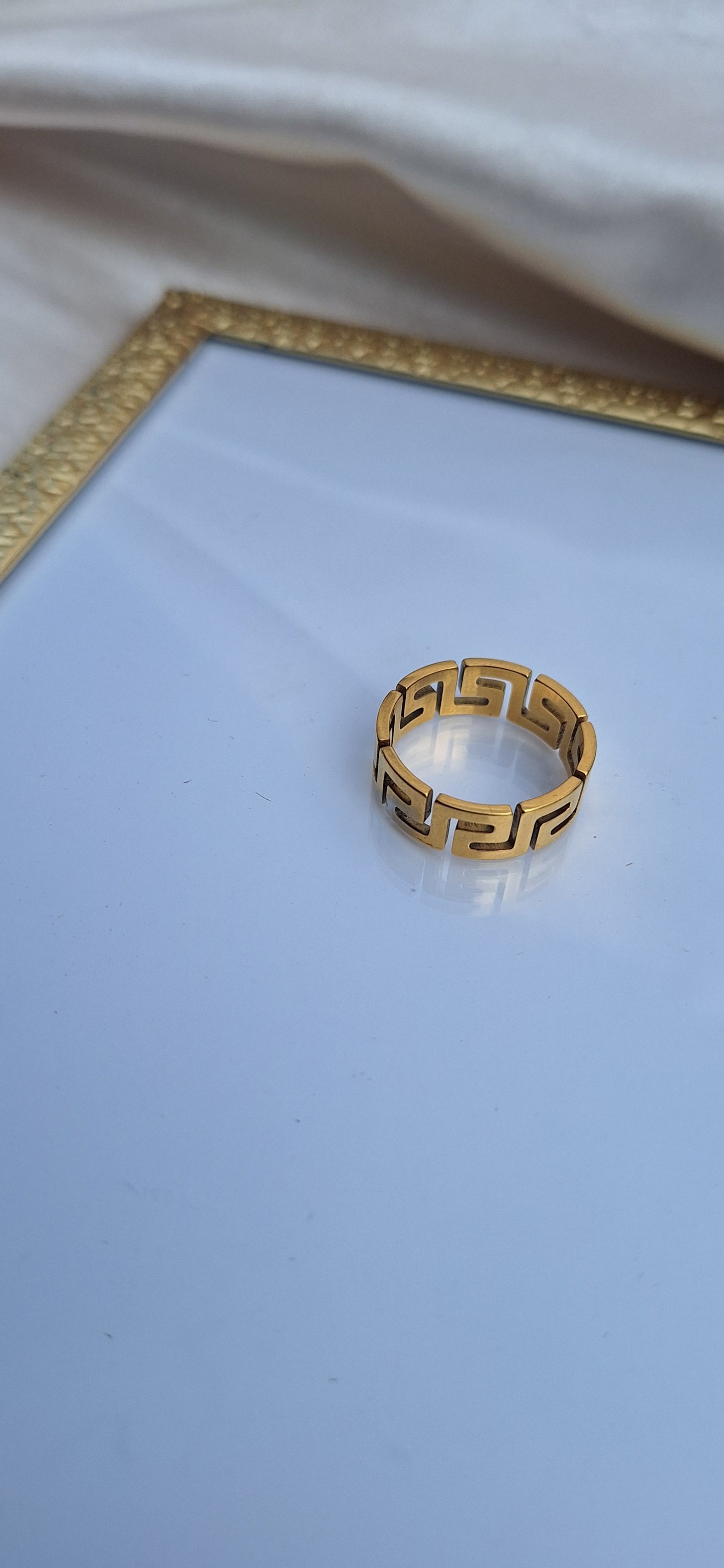 Bague homme forme labyrinthe