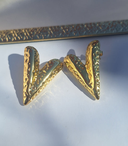 Boucles d'oreilles Leïla✨️- Coeur- Acier inoxydable