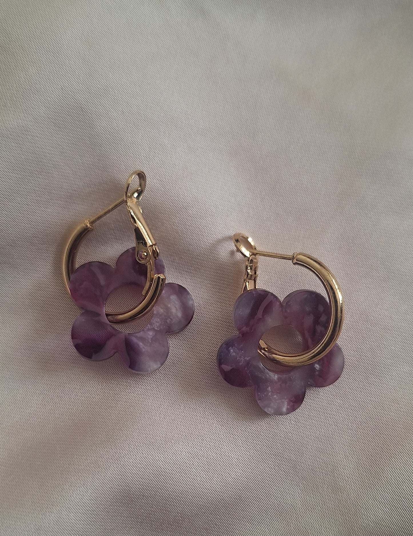 Boucles d'oreilles fleur Acier inoxydable  - Agena✨️